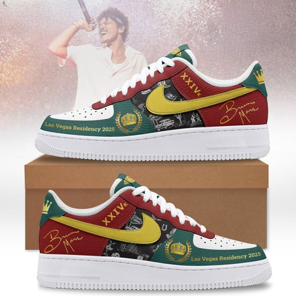 Bruno Mars Las Vegas Residency 2025 Nike Air Force 1 Good Fathers Day Gifts