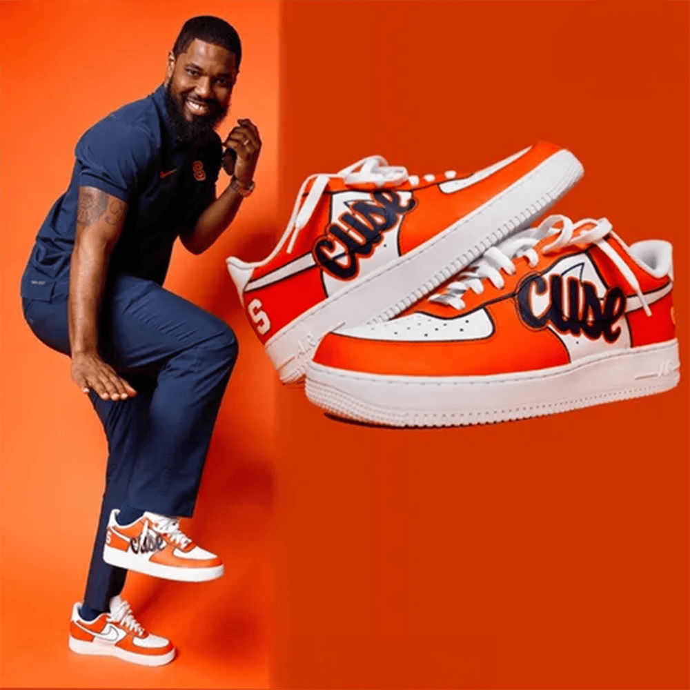 Coach Nick Williams Cuse Limited Nike Air Force 1 Sentimental