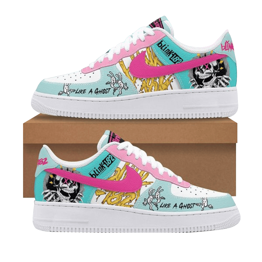 Blink 182 Like A Ghost Air Force 1 Blink 182 Merch Mothers Day Present Ideas