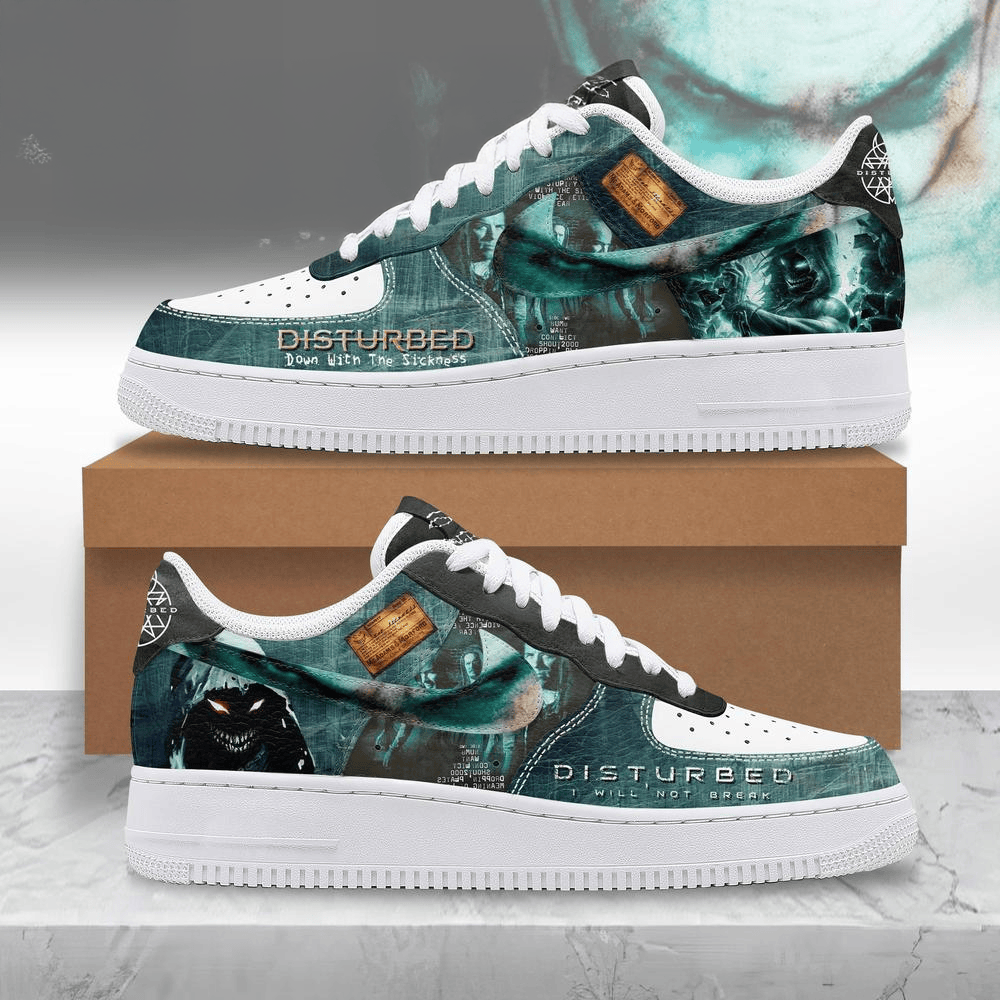 Disturbed 25Th Anniversary Air Force 1 Sneakers Disturbed Merch For Son In Law