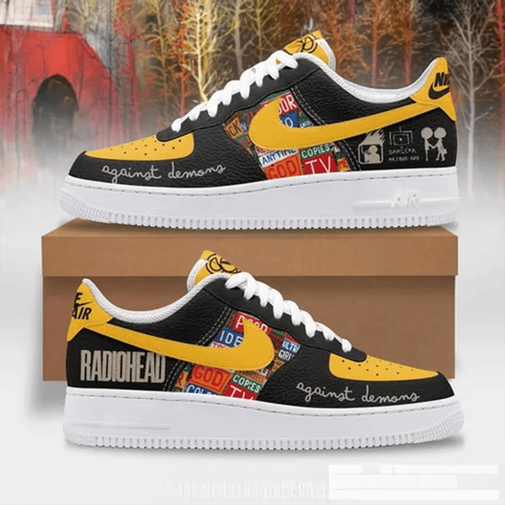 Radiohead Against Demons Nike Air Force 1 Radiohead Merch
