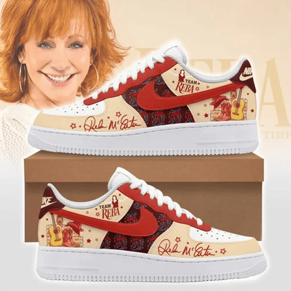 Reba Mcentire Boots And Guitars Nike Air Force 1 Reba Mcentire Merch Mothers Day Present Ideas