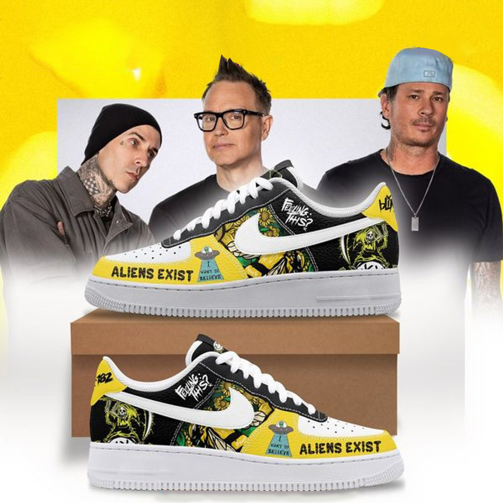 Blink 182 Aliens Exist Air Force 1 Blink 182 Merch For Husband