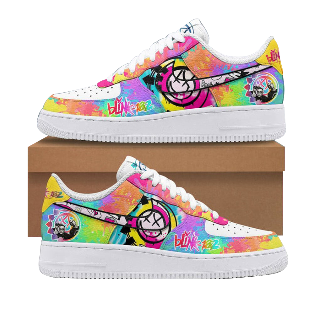 Blink 182 Dammit Graffiti Nike Air Force 1 Blink 182 Merch 1St Mothers Day Gifts