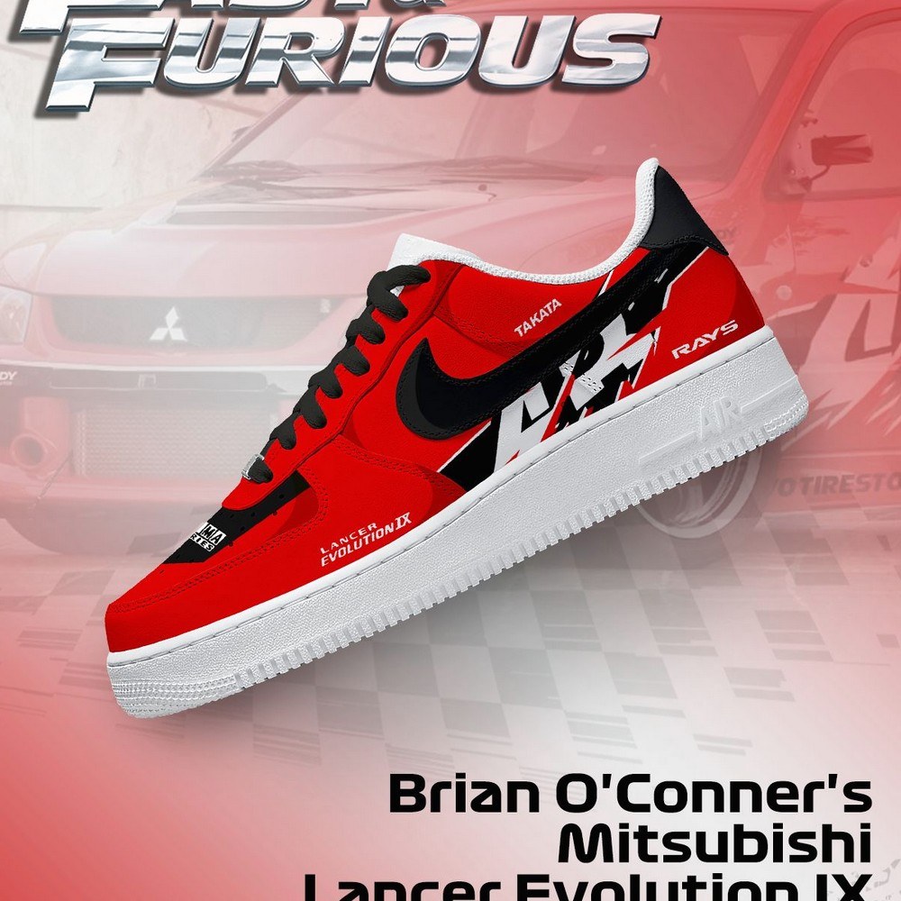Brian O'Conner'S Lancer Evolution Ix Fast And Furious Low Top Shoes