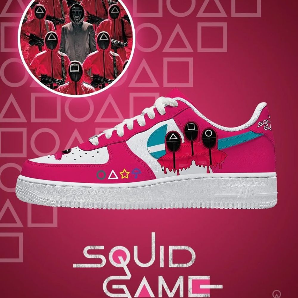 Squid Game Air Force 1 Shoes Sneakers For Women Men