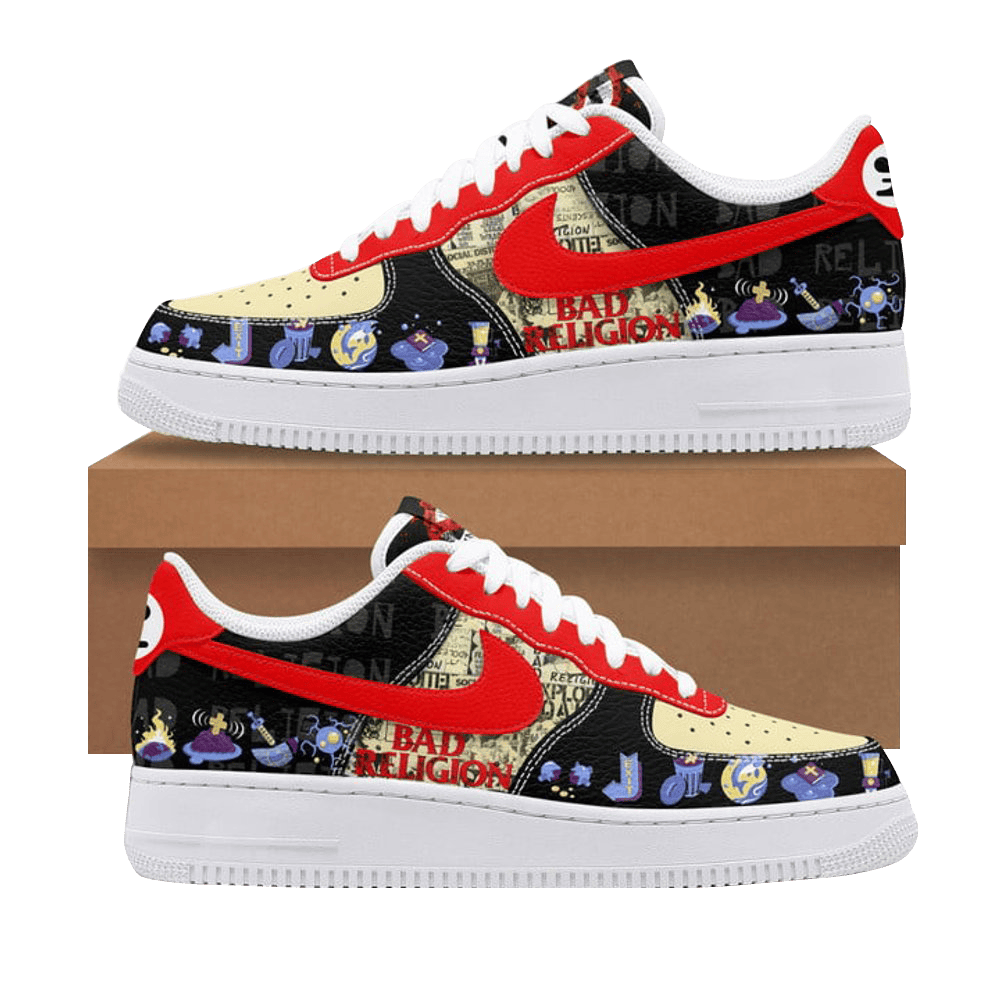 Bad Religion Nike Air Force 1 Bad Religion Merch Rock Band Fans Gifts For Father'S Day