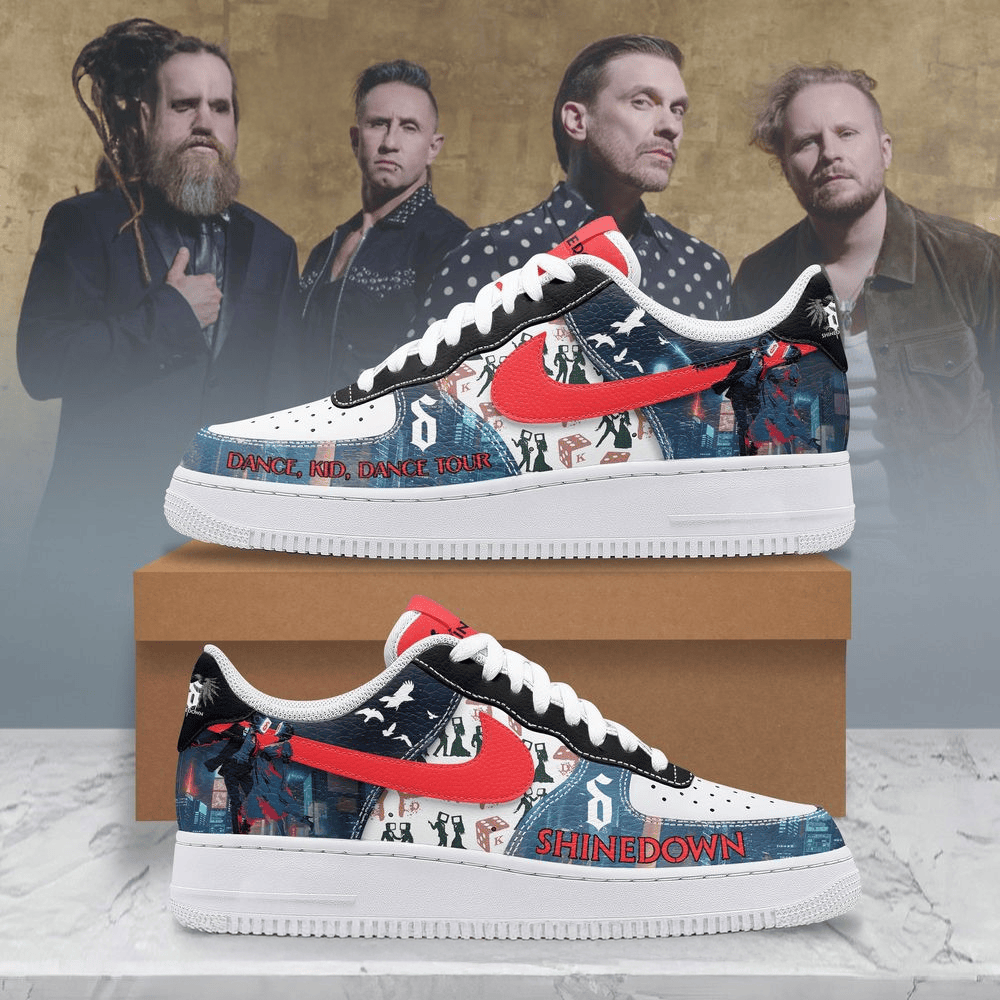 Shinedown Dance Kid Dance Tour 2025 Nike Air Force 1 Shinedown Merch Mothers Day Gift For Friends