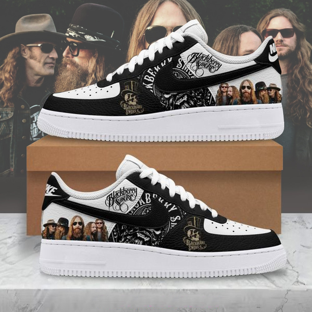 Blackberry Smoke Nike Air Force 1 Blackberry Smoke Merch For Rock Band Fans