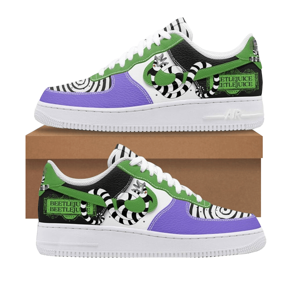 Beetlejuice Showtime Air Force 1 Beetlejuice Merch For Movie Fans