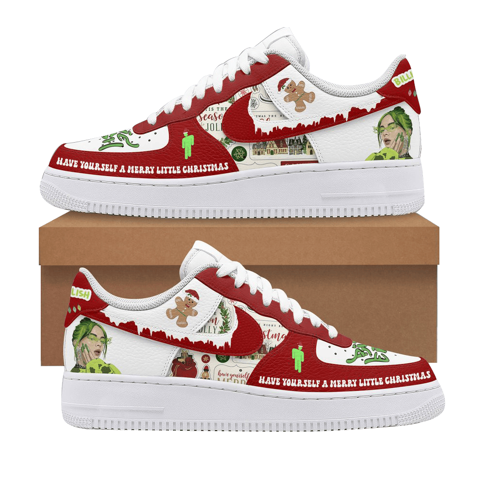 Billie Eilish Have Yourself A Merry Little Christmas Nike Air Force 1 Billie Eilish Merch