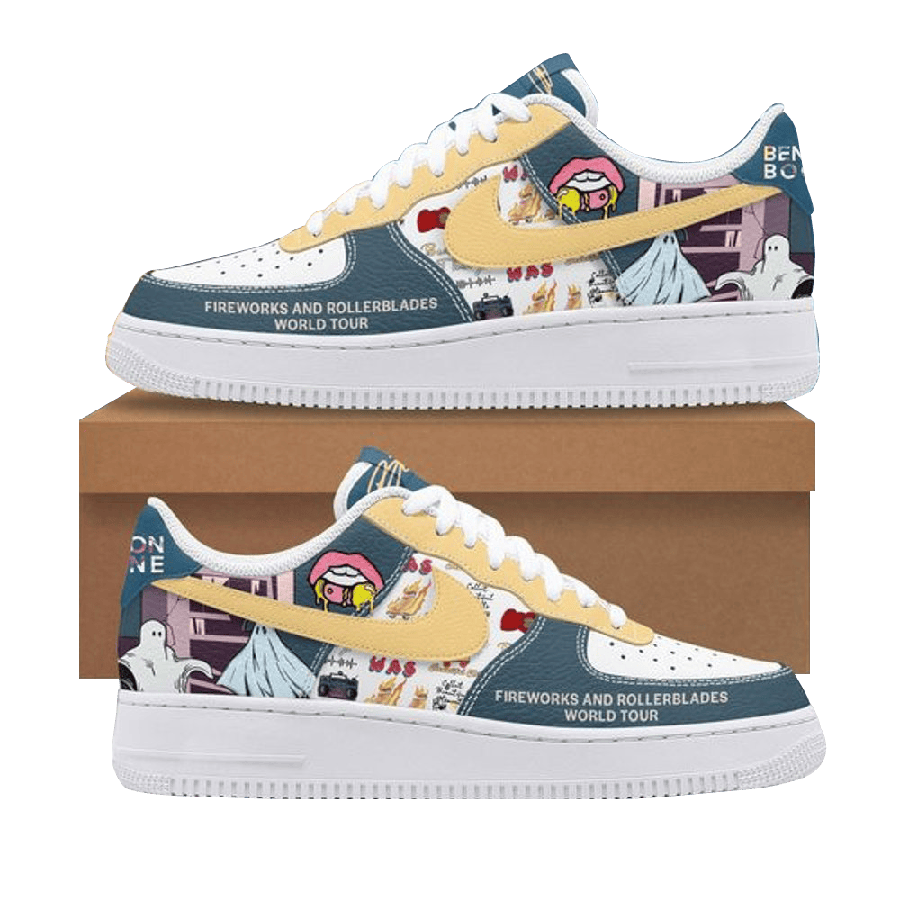 Benson Boone Fireworks And Rollerblades World Tour Nike Air Force 1 Benson Boone Merch For Fans