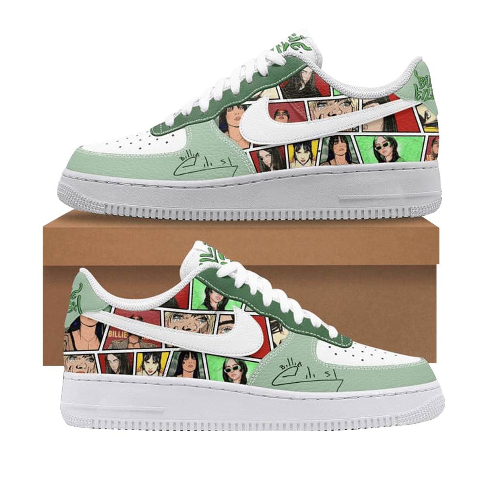 Billie Eilish Comic Style Nike Air Force 1 Billie Eilish Merch Great Mother'S Day Gifts