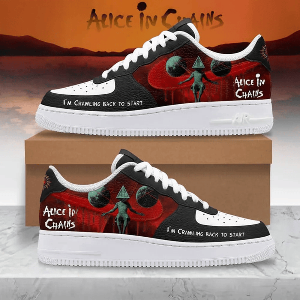 Alice In Chains X Nike Air Force 1 Alice In Chains Merch