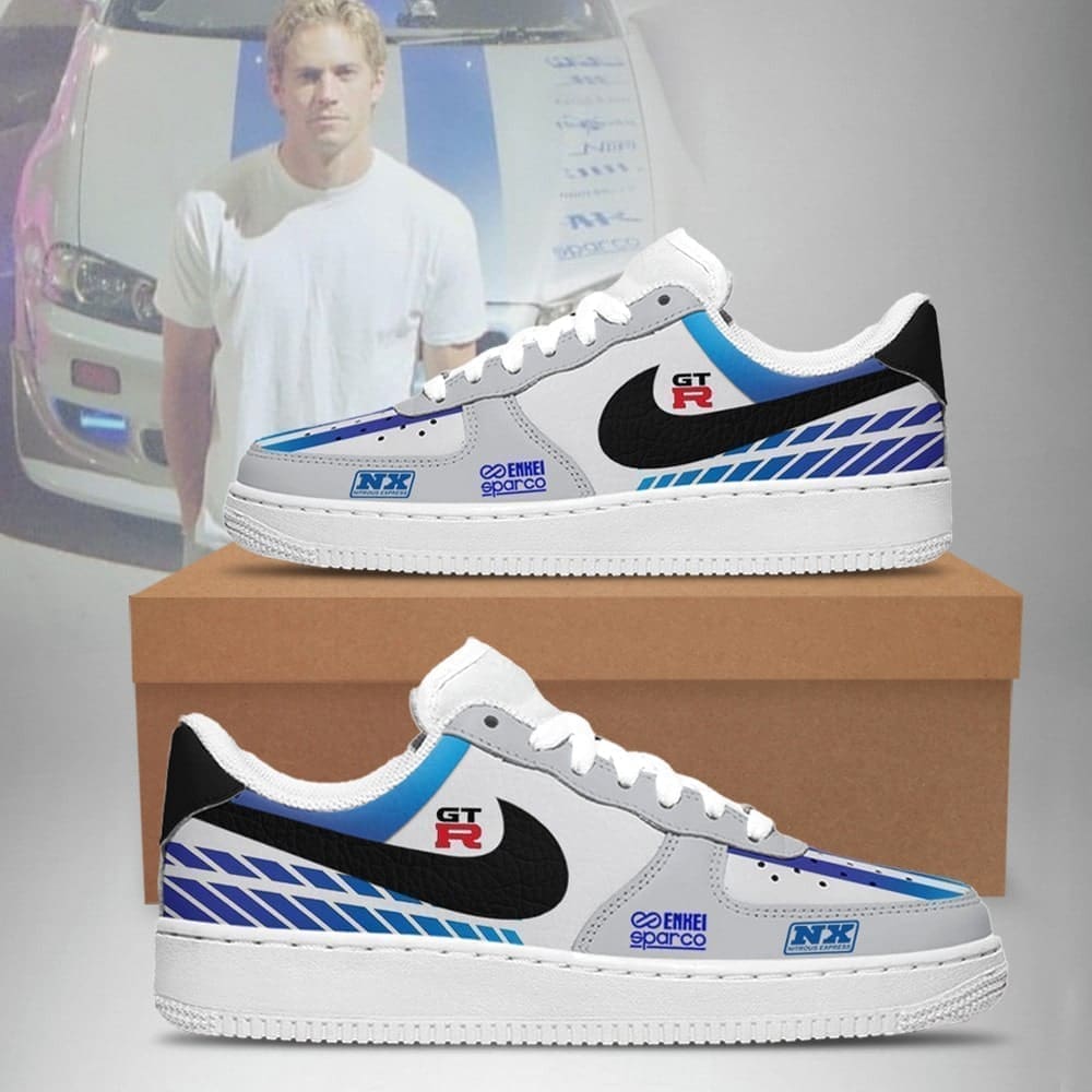 Brian Fast And Furious Nike Custom Air Force 1 Shoes For Men Women
