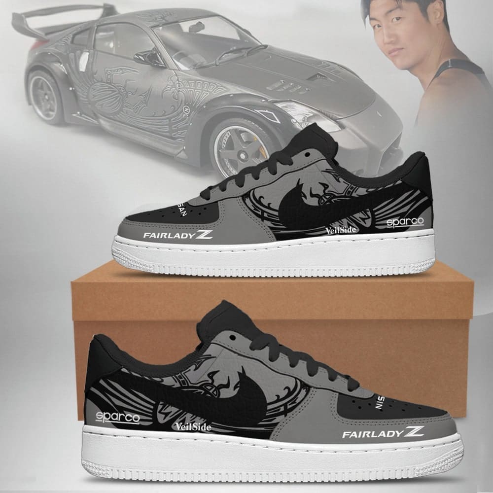 Fast and Furious Nissan Fairlady Z33 Nike Custom Air Force 1 Shoes For Men Women