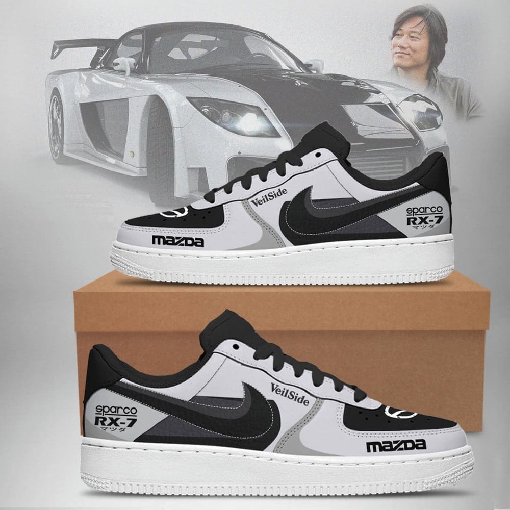 Fast And Furious Nike Custom Air Force 1 Shoes Black And White For Men Women