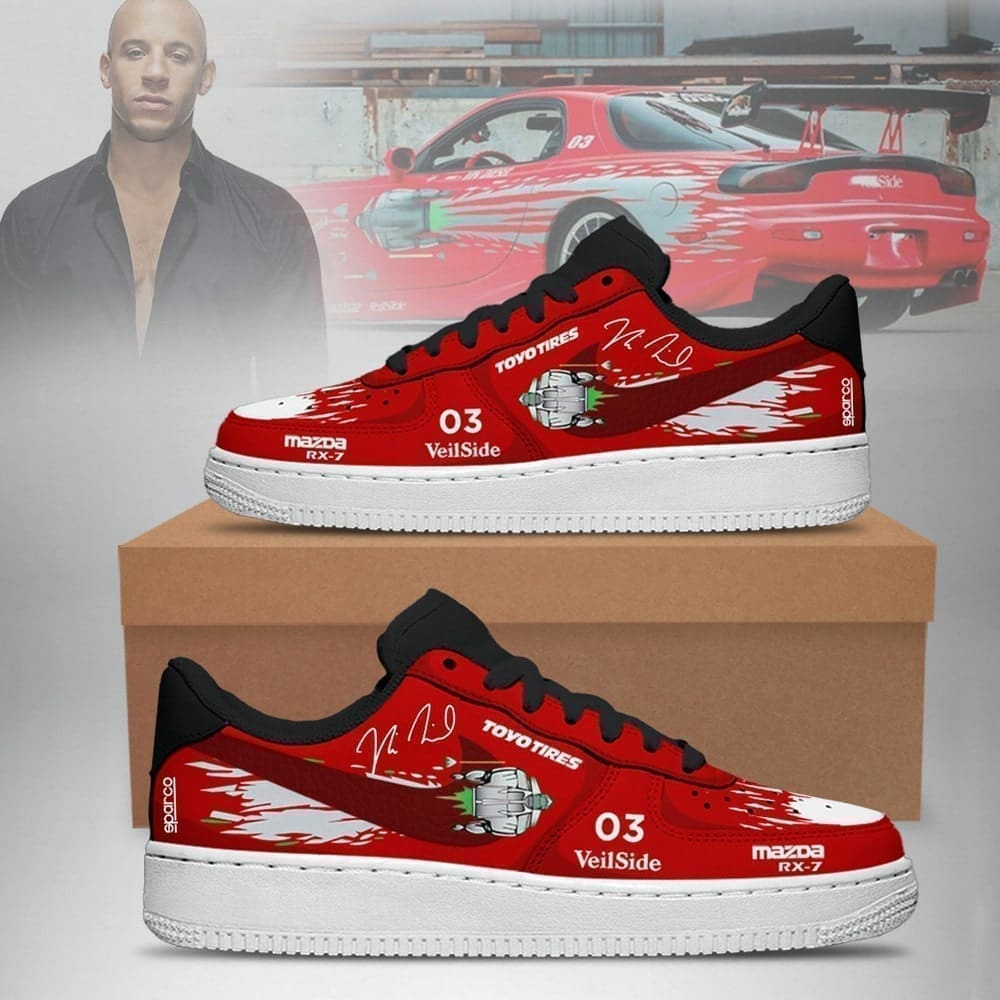 Fast and Furious Dominic Toretto VeilSide Nike Custom Air Force 1 Shoes For Men Women