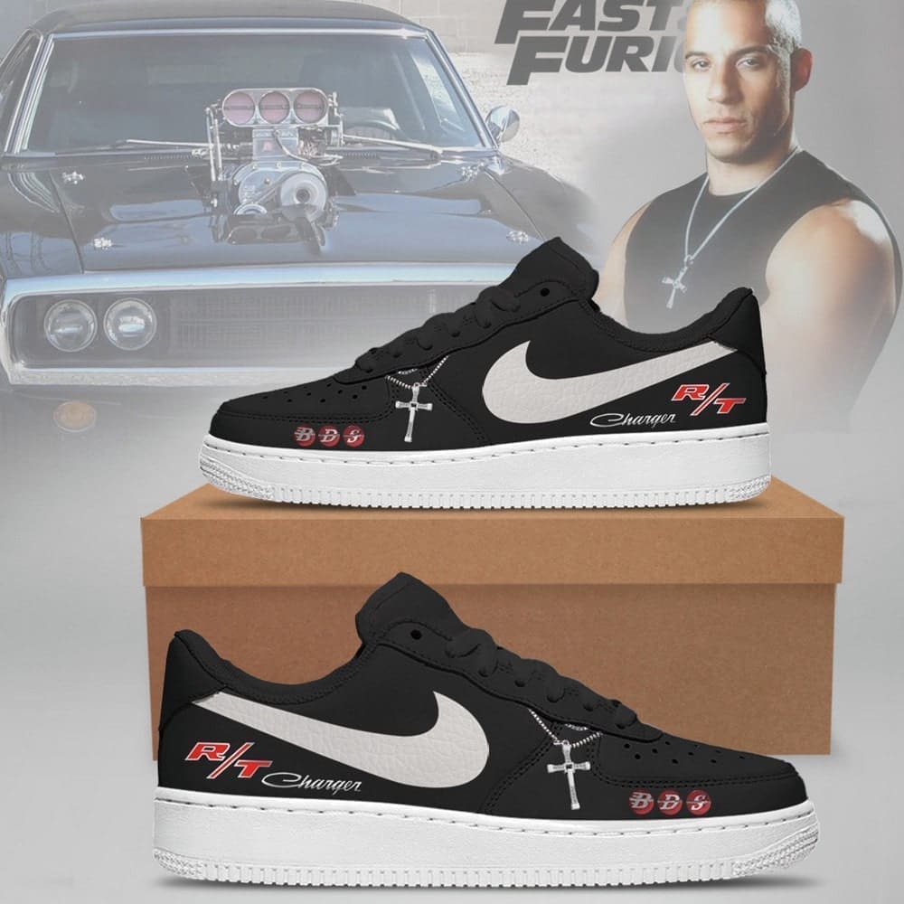 Fast and Furious Dominic Toretto Nike Custom Air Force 1 Shoes For Men Women