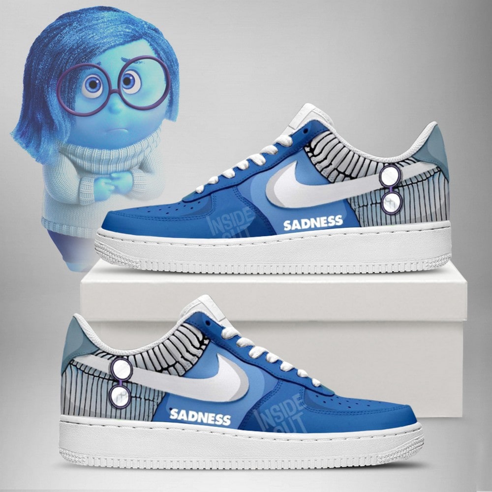 Sadness Inside Out Nike Custom Air Force 1 Shoes For Men Women