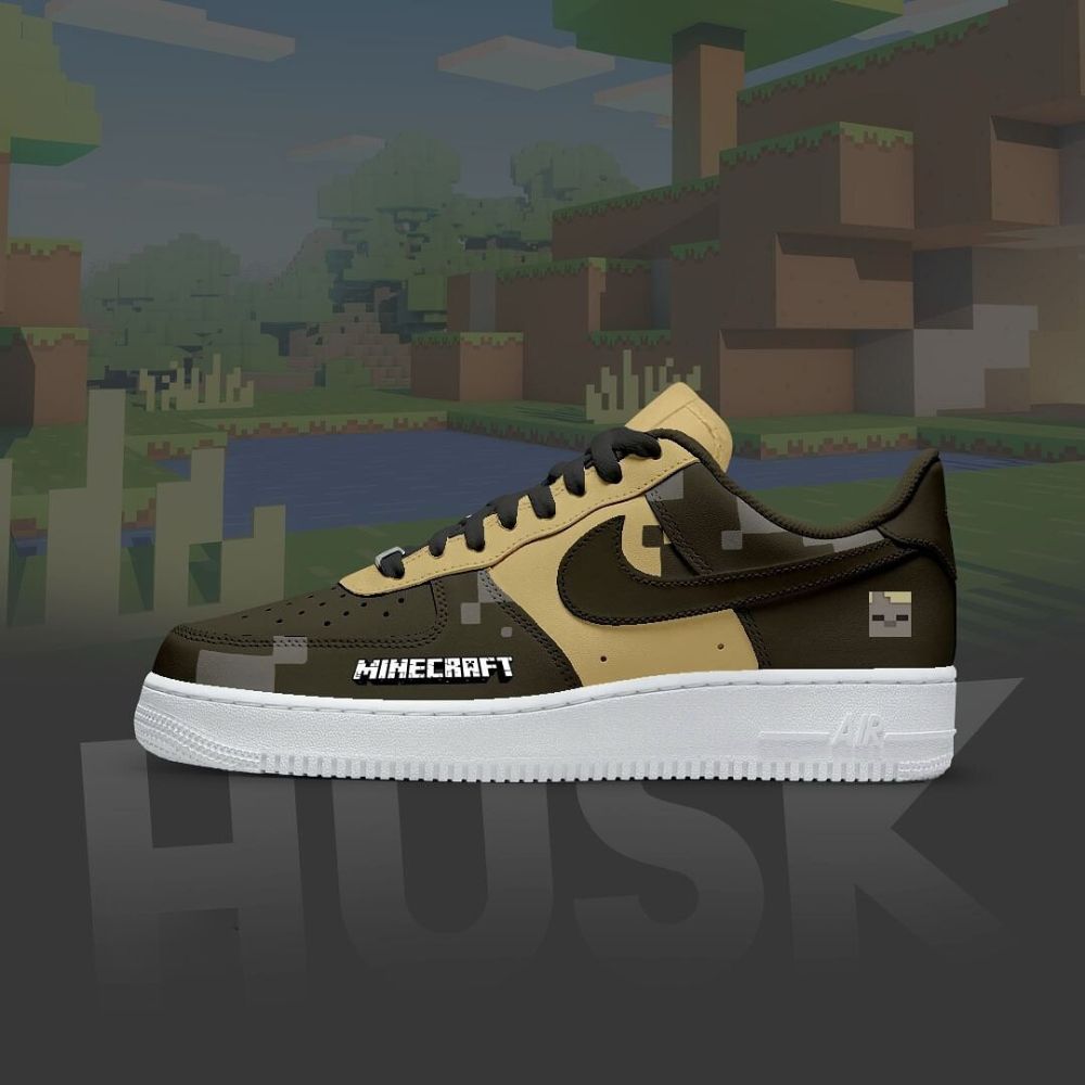 Husk Minecraft Air Force 1 Shoes For Men Women