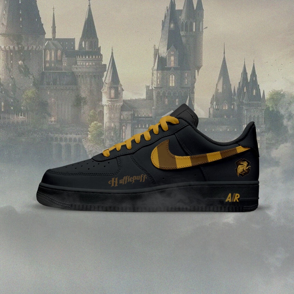 Hogwart Hufflepuff Air Force 1 Shoes For Men Women