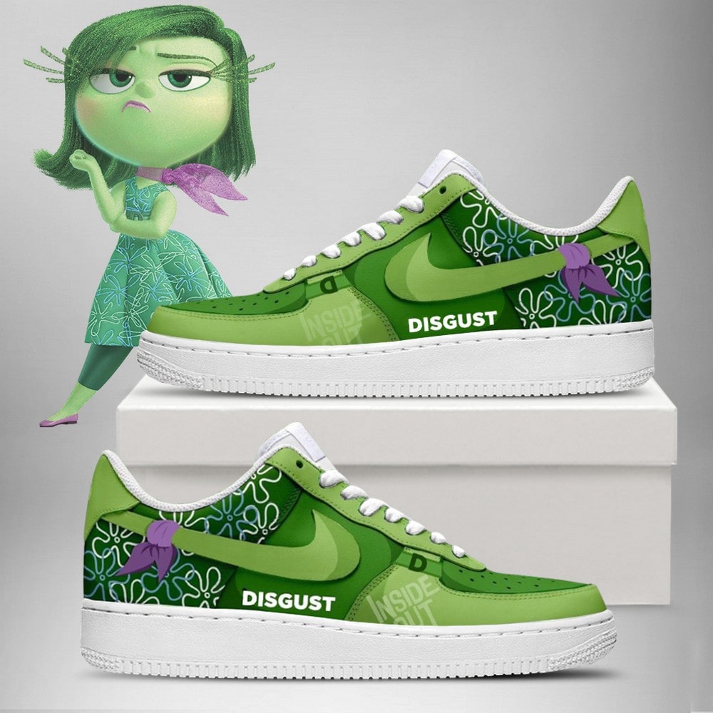 Inside Out Disgust Nike Custom Air Force 1 Shoes For Men Women