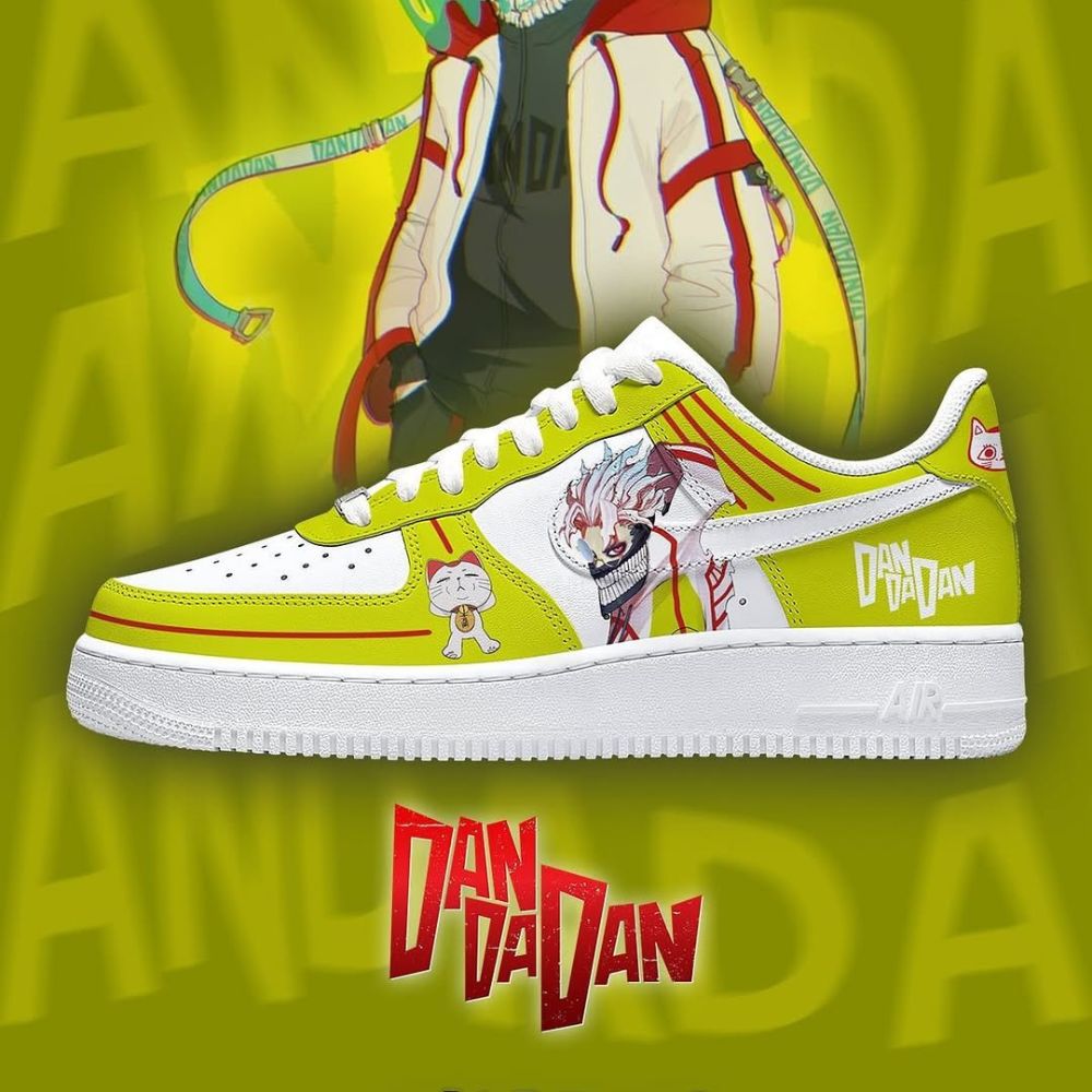 Okarun Hot Anime Dan Da Dan Air Force 1 Shoes Sneakers For Anime Fans