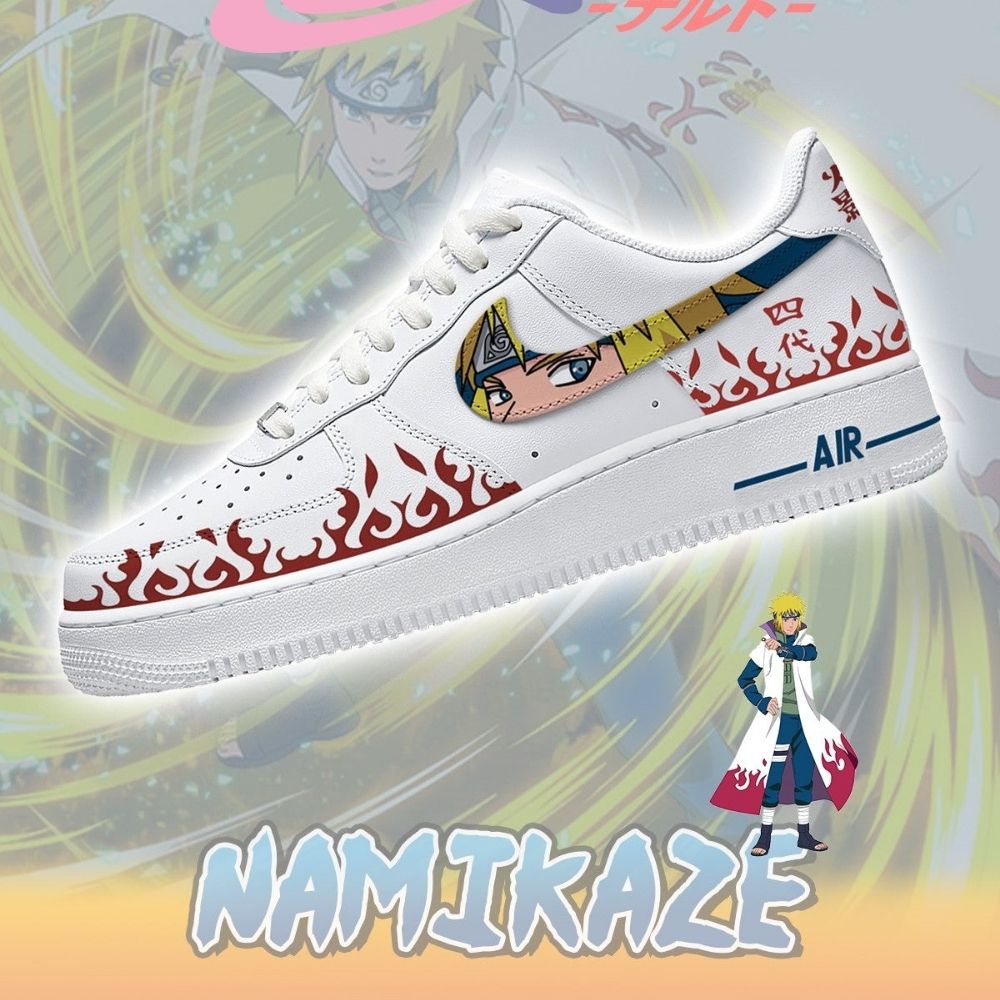 Namikaze Minato Naruto Air Force 1 Shoes Sneakers For Anime Fans