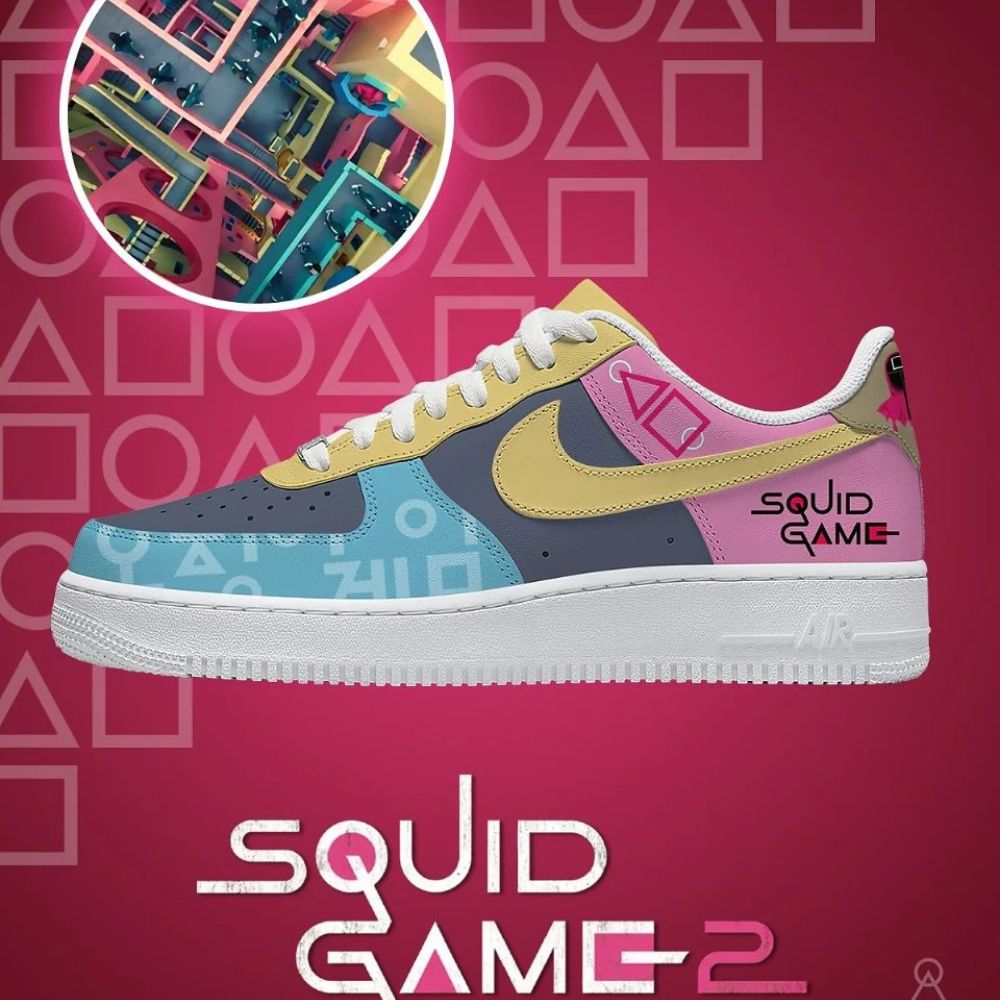 Squid Game Air Force 1 Shoes Sneakers Gift For Men Women
