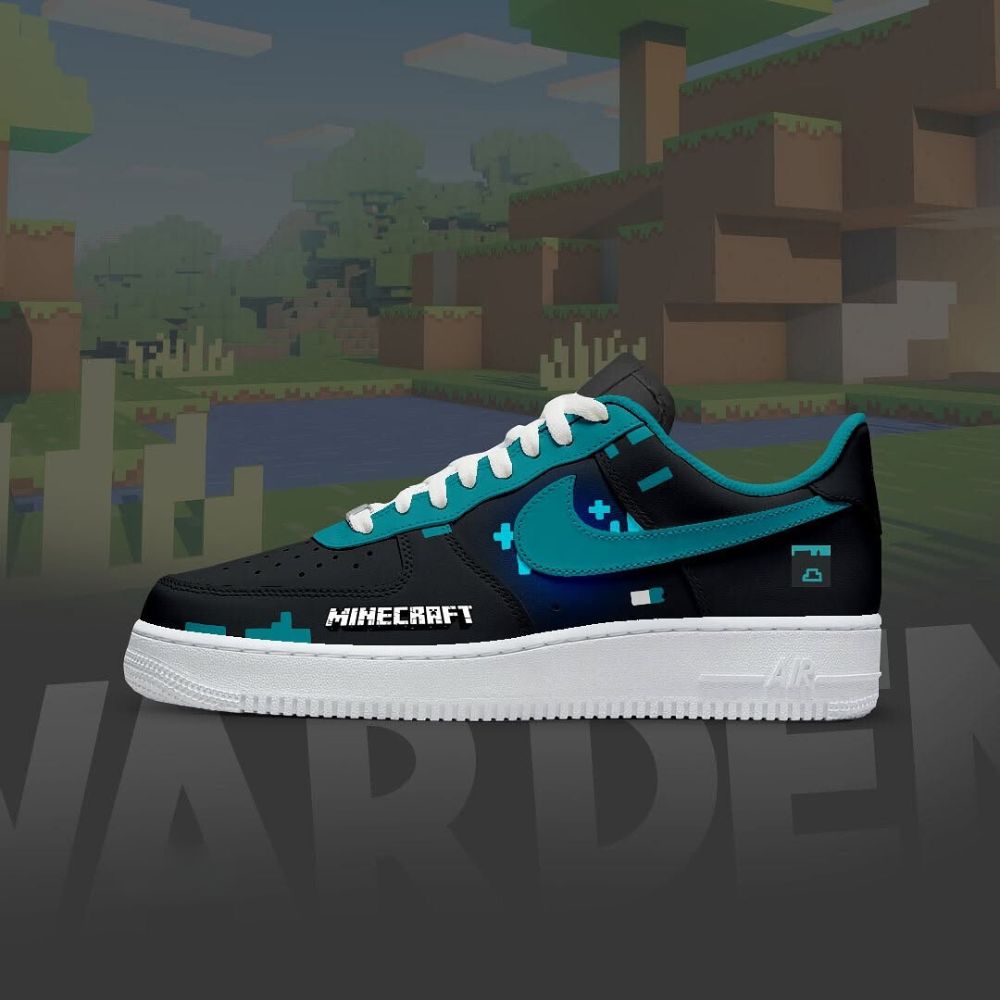 Warden Minecraft Air Force 1 Shoes For Men Women