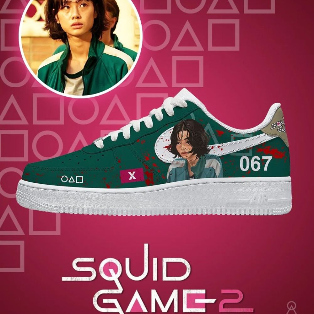 Squid Game Air Force 1 Shoes Sneakers For Men And Women