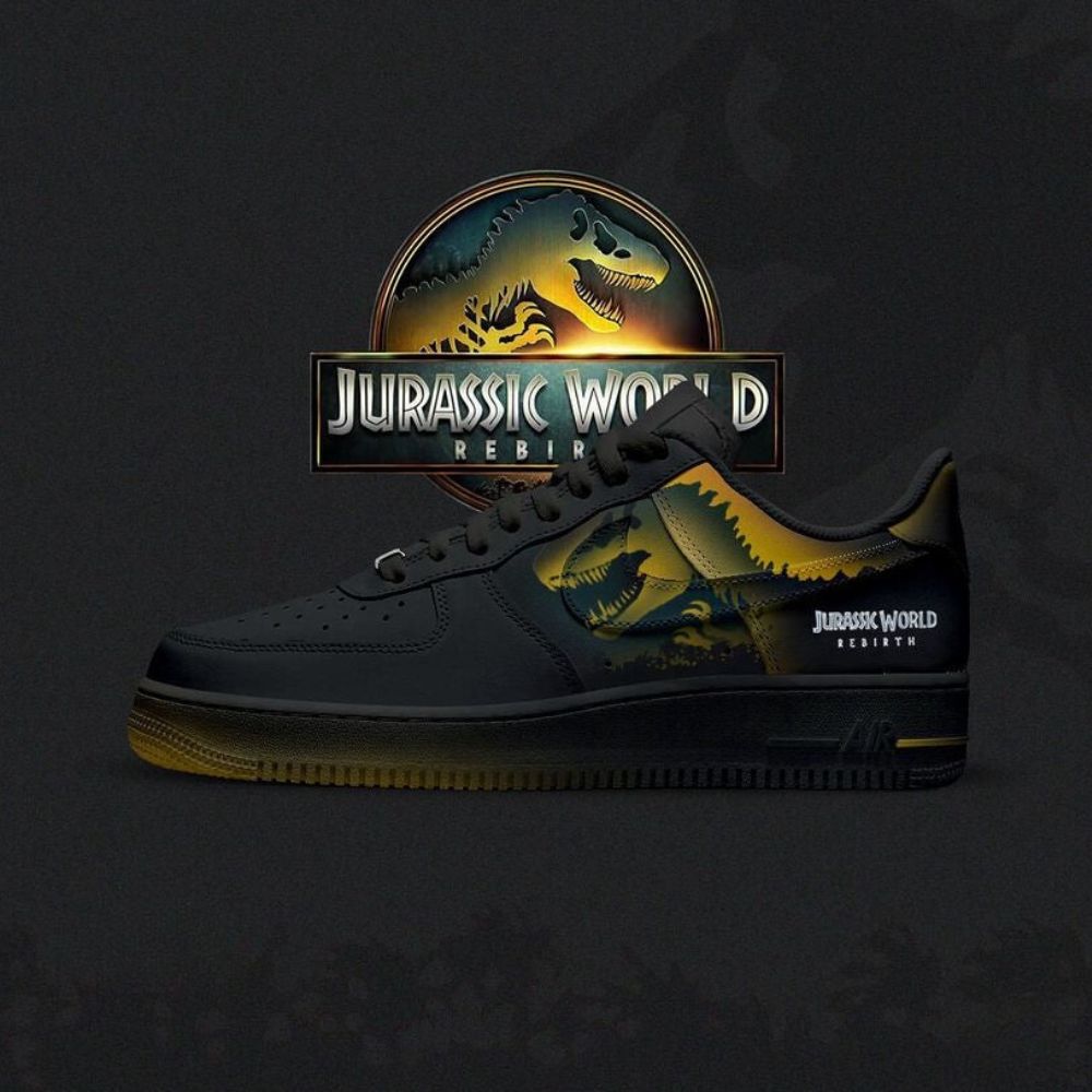 Jurrasic Jurrasic Park Movie Air Force 1 Shoes For Men Women
