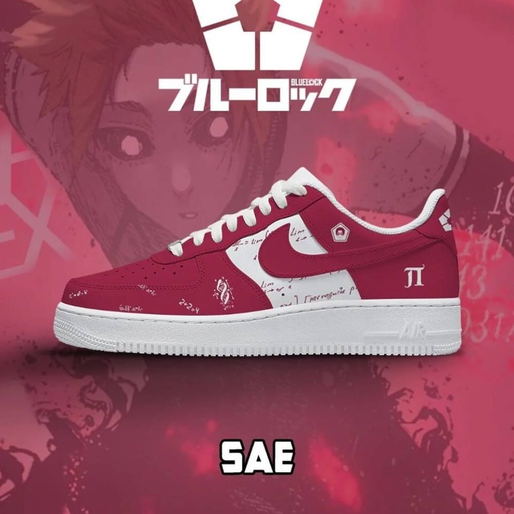 Sae Blue Lock Air Force 1 Shoes Sneakers For Anime Fans