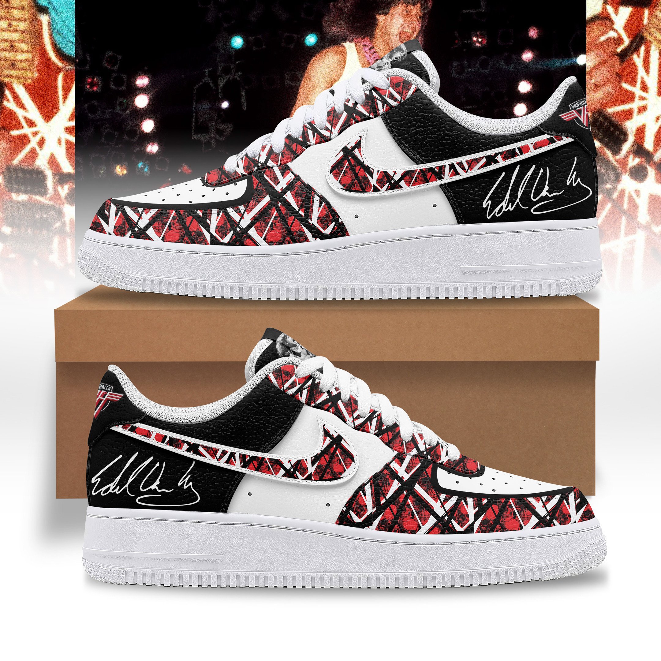 Van Halen Air Low Top Sneakers Shoes For Men And Women