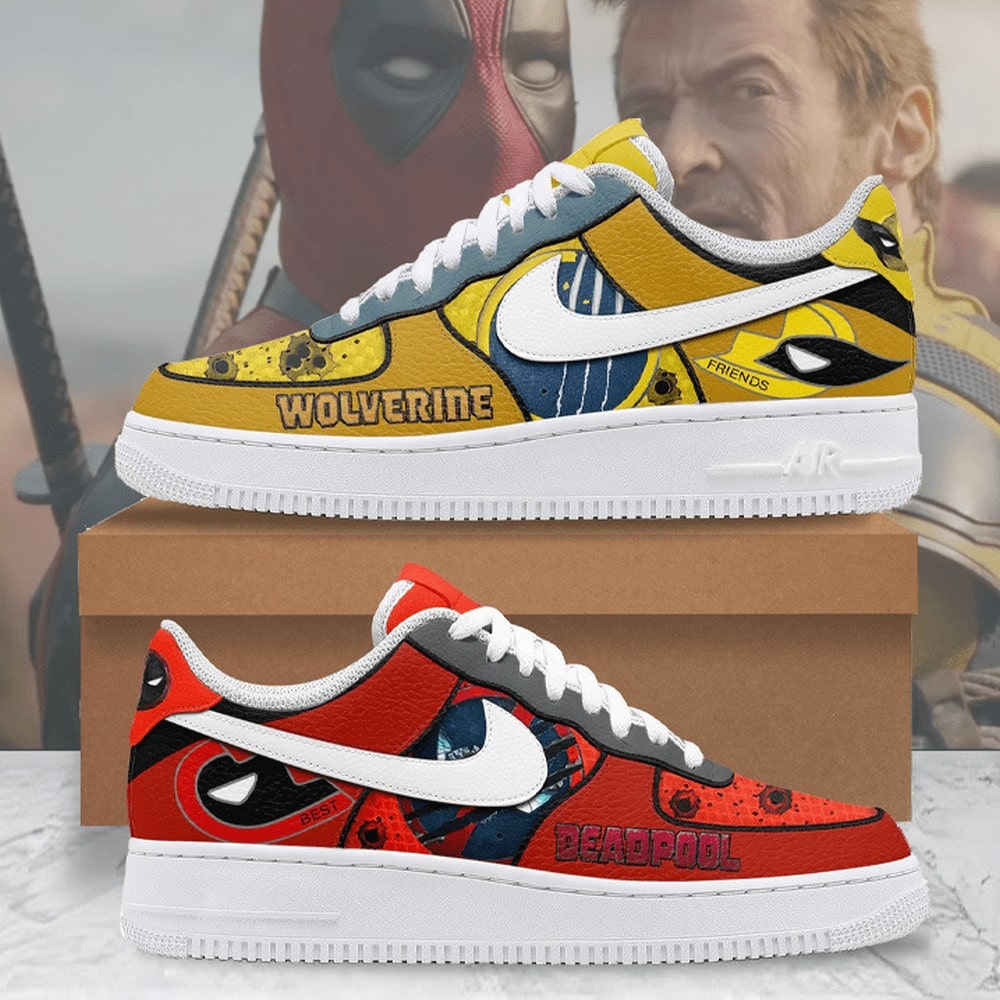 Deadpool Vs Wolverine Air Force 1 Shoes For Men Women