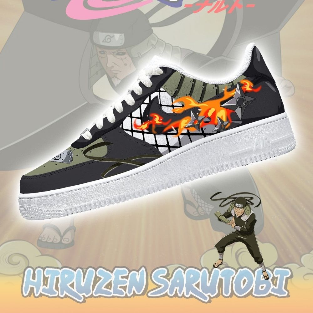 Third Hokage Hiruzen Sarutobi Naruto Air Force 1 Shoes Sneakers For Anime Fans