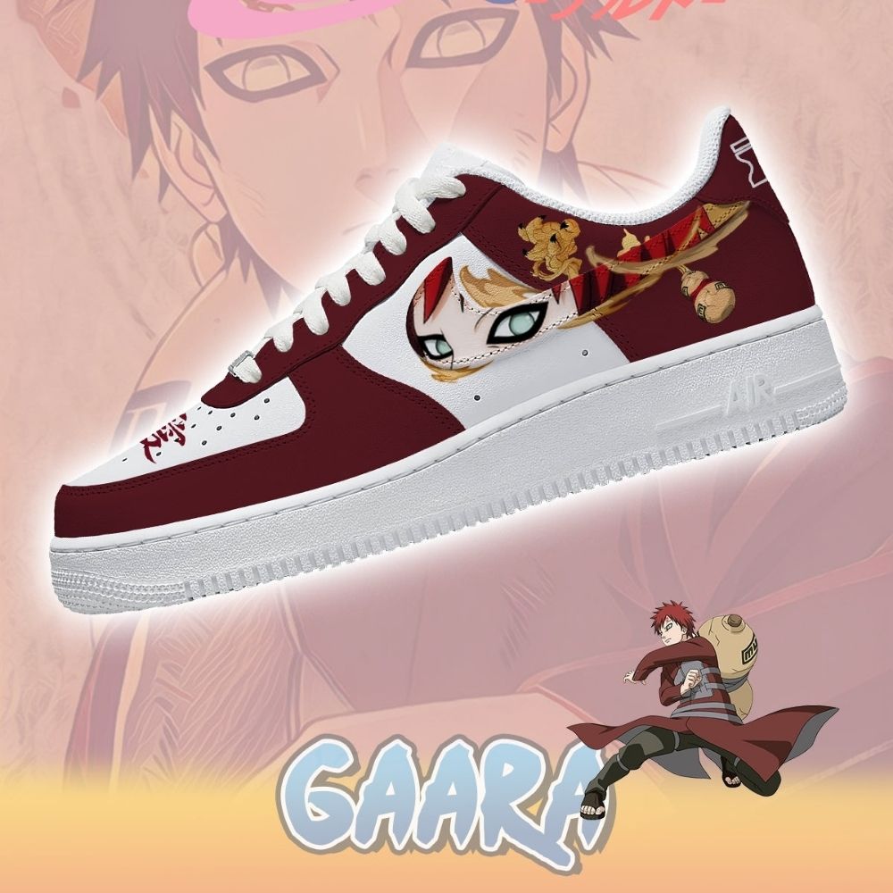 Gaara Naruto Air Force 1 Shoes Sneakers For Anime Fans
