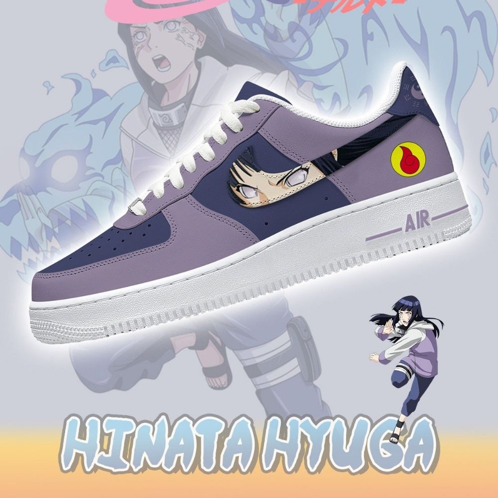 Hinata Hyuga Naruto Air Force 1 Shoes Sneakers For Anime Fans
