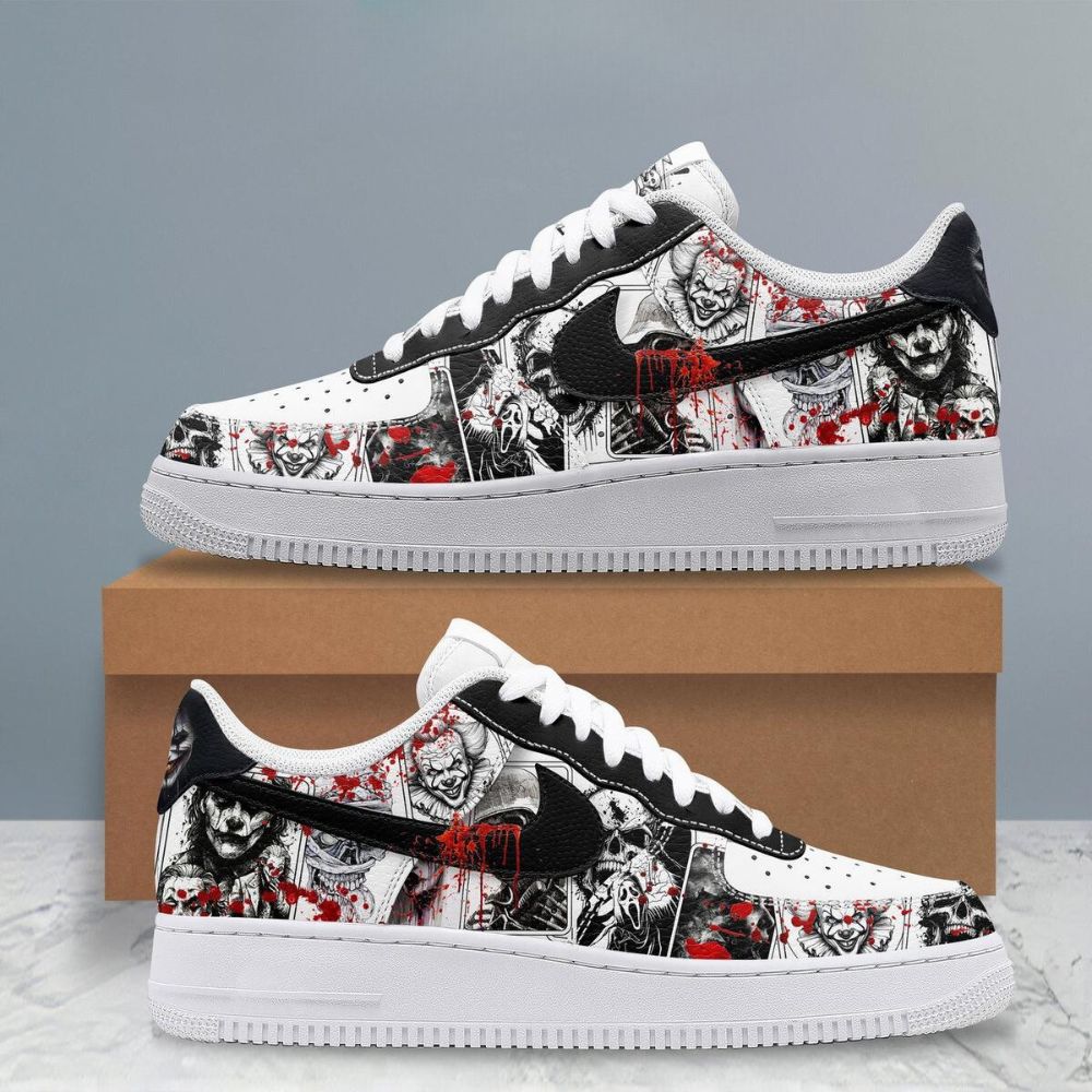 Horror Movies Club In Halloween Air Force 1 Shoes For Men Women