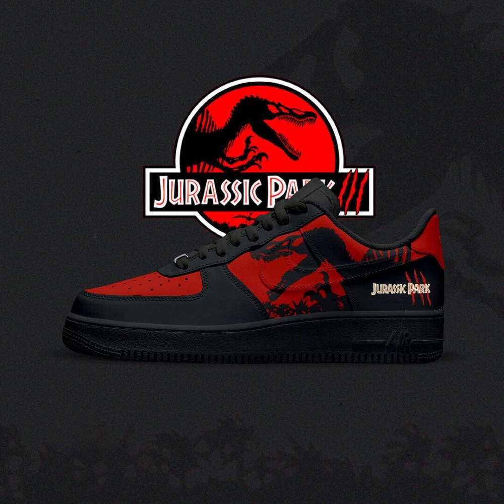 Jurrasic Jurrasic Park Nike Logo Air Force 1 Shoes For Men Women