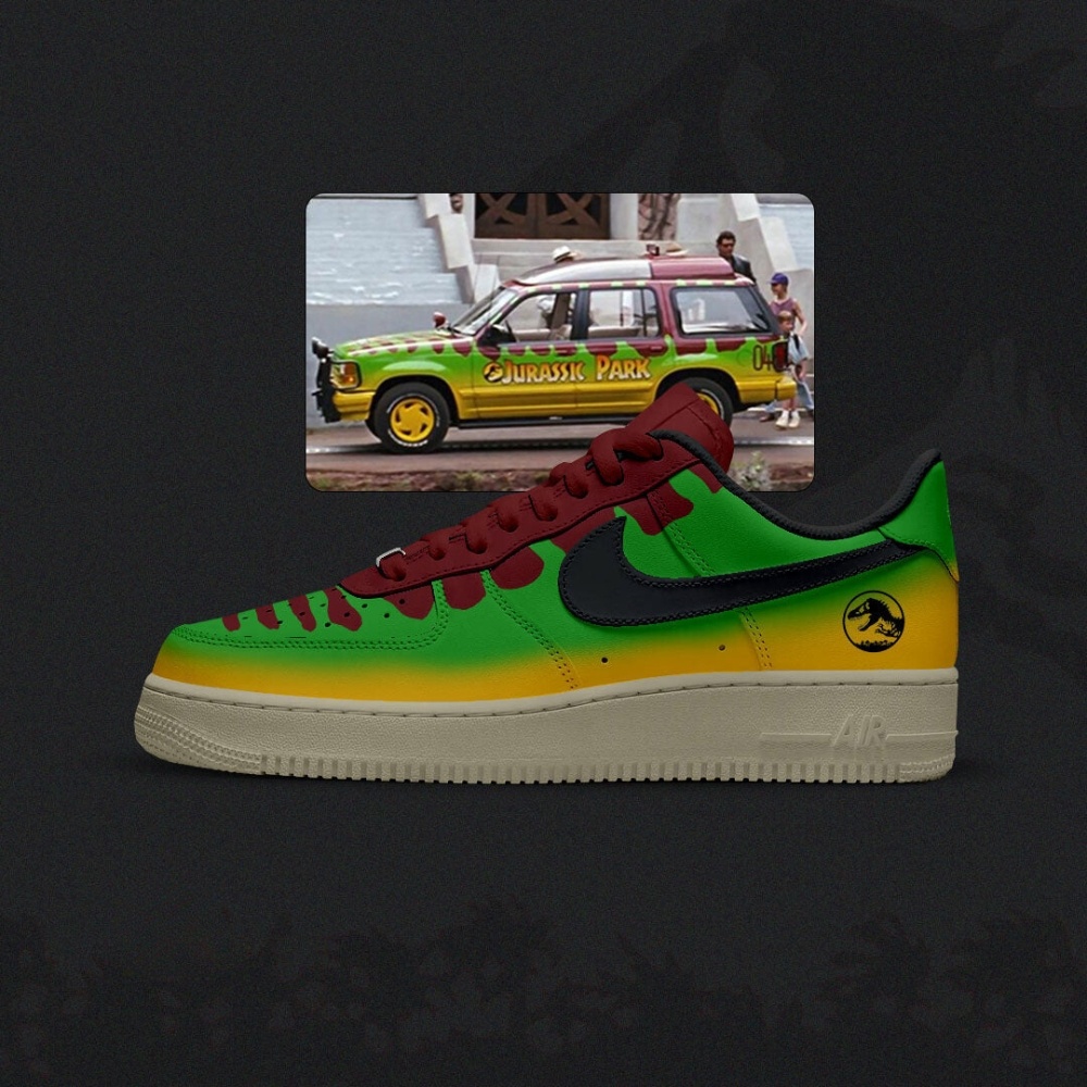Jurrasic Jurrasic Park Cars Air Force 1 Shoes For Men Women