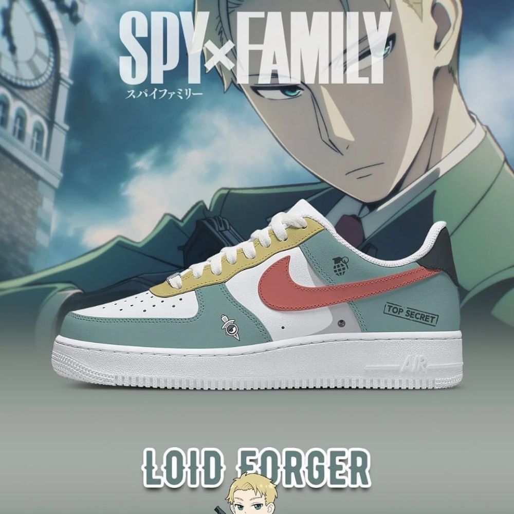 Loid Forger Spy X Family Air Force 1 Shoes Sneakers Gift For Anime Fans