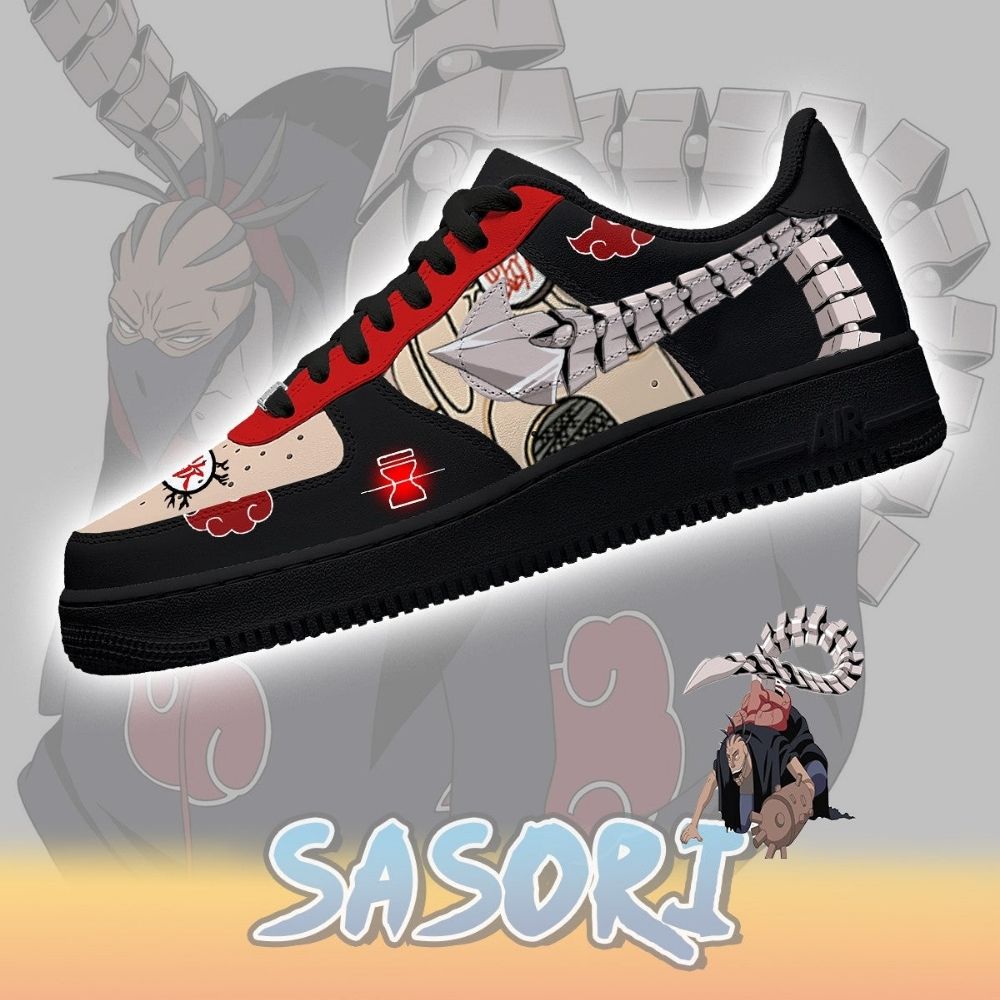 Akatsuki Sasori Hot Anime Naruto Air Force 1 Shoes Sneakers For Anime Fans
