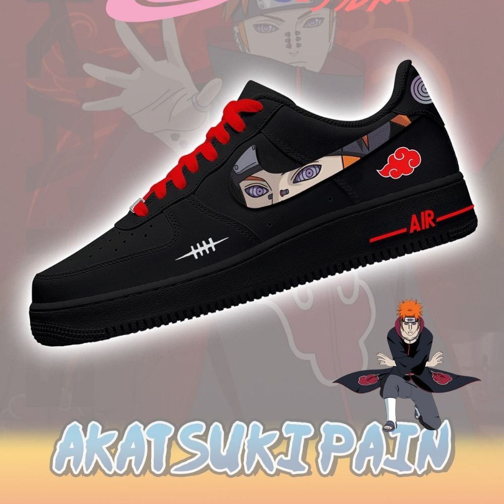 Akatsuki Pain Hot Anime Naruto Air Force 1 Shoes Sneakers For Anime Fans