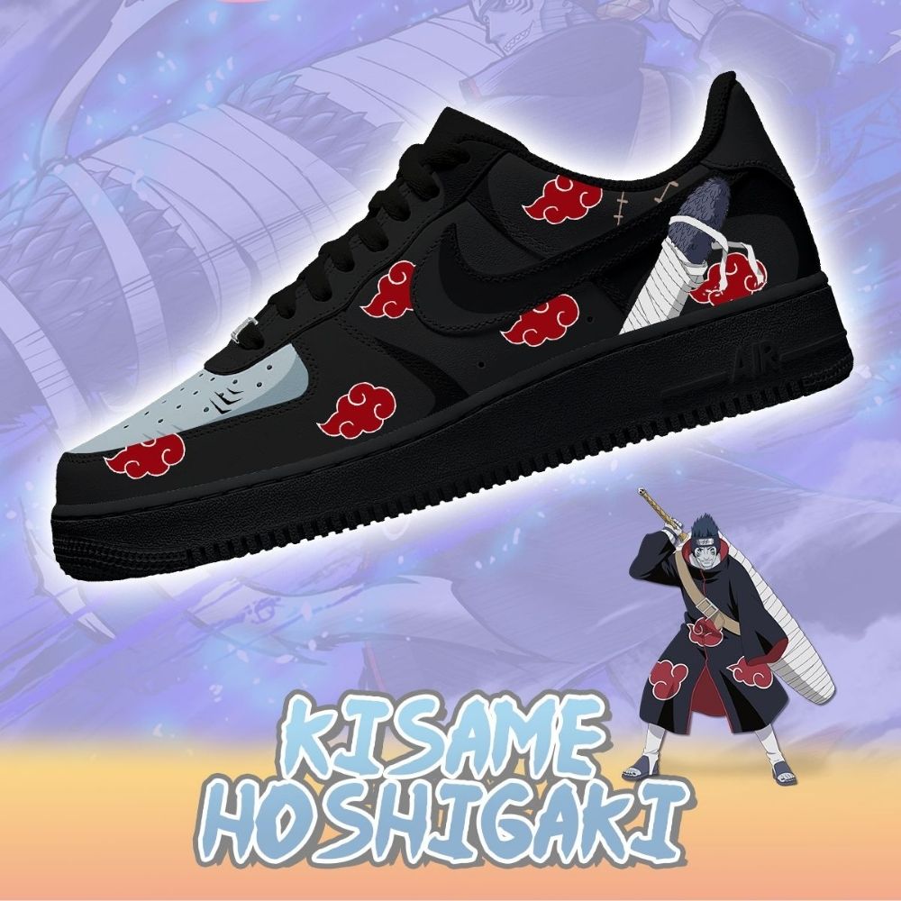 Akatsuki Kisame Hoshigaki Anime Naruto Air Force 1 Shoes Sneakers For Anime Fans