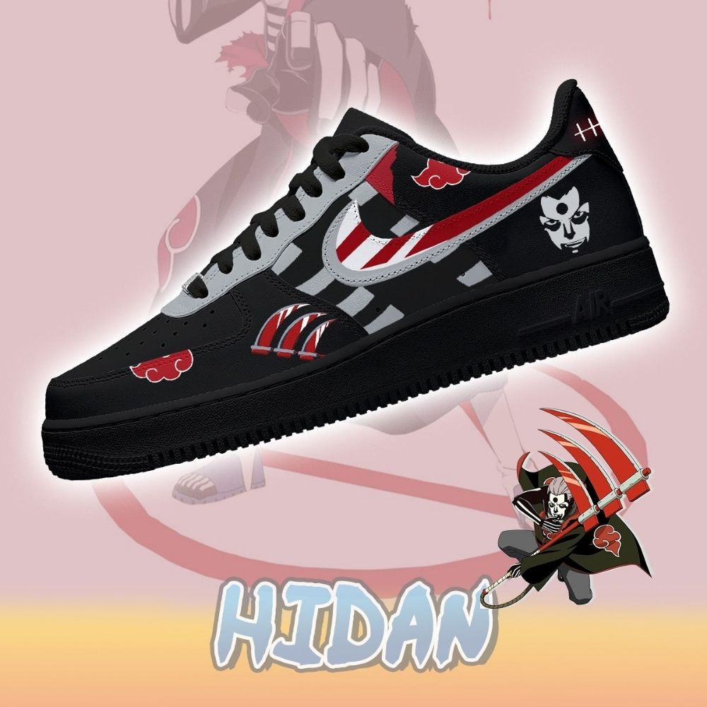 Akatsuki Hidan Hot Anime Naruto Air Force 1 Shoes Sneakers For Anime Fans