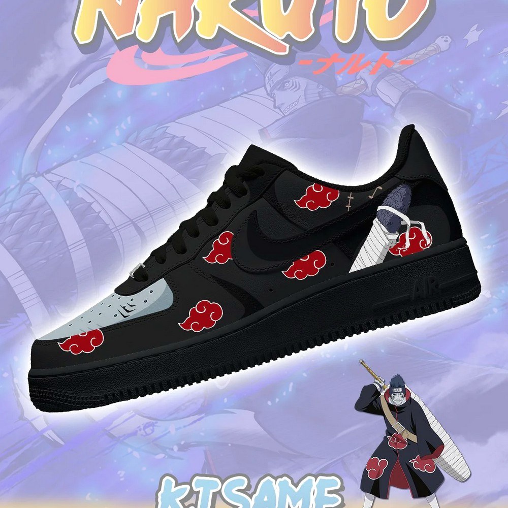 Kisame Hoshigaki Hot Anime Akatsuki Air Force 1 Shoes Sneakers For Anime Fans