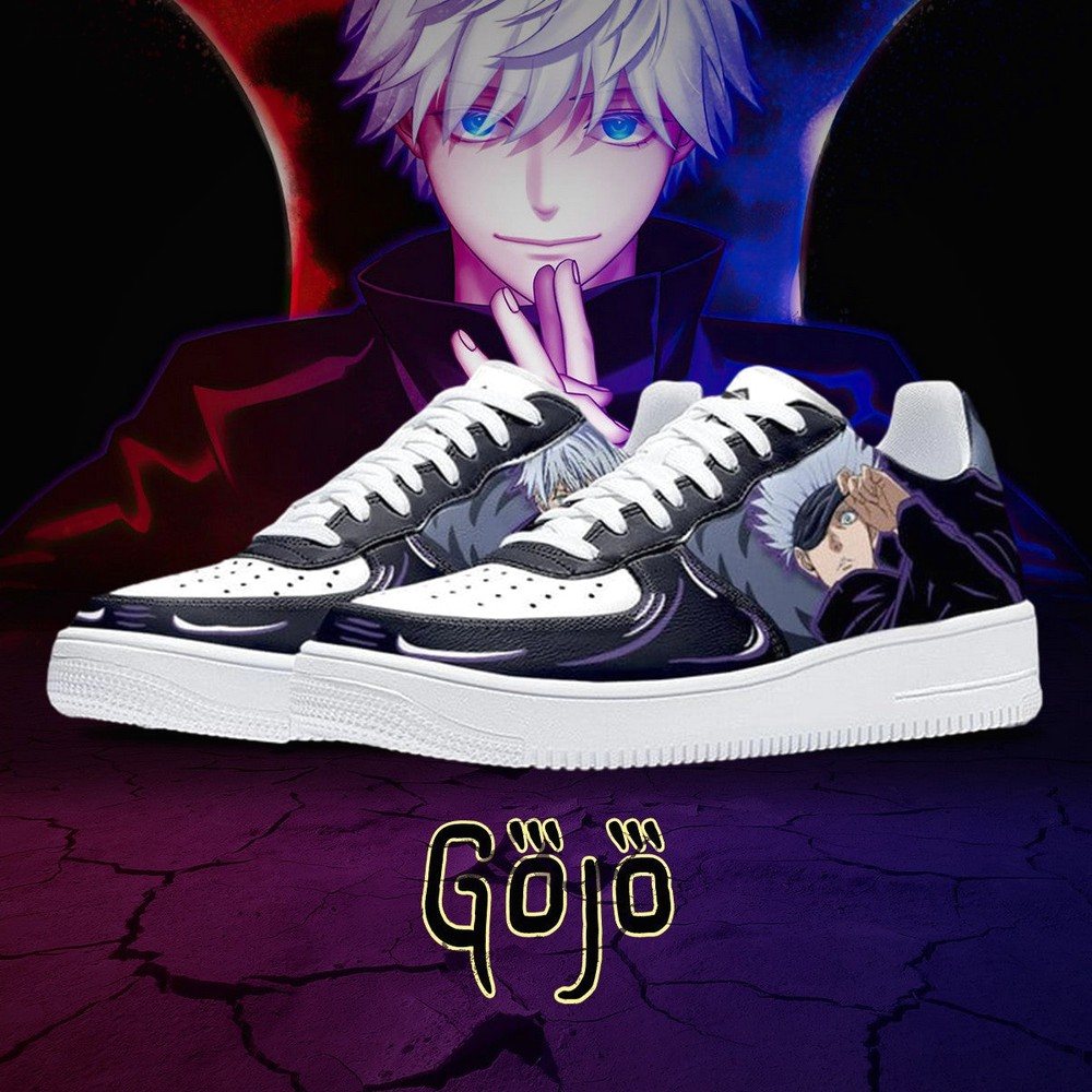 Satoru Gojo Anime Character Jujutsu Kaisen Air Force 1 Shoes Sneakers For Anime Fans
