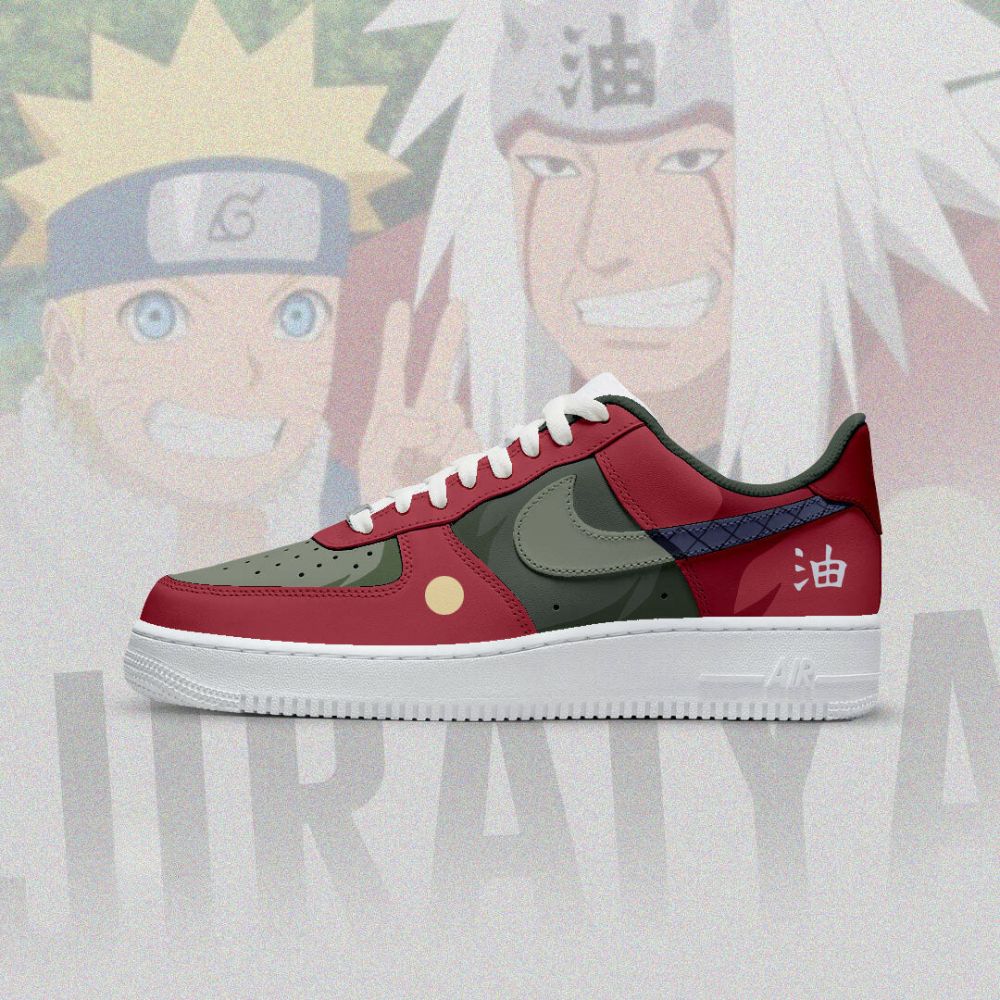 Jiraiya Naruto Air Force 1 Shoes Sneakers For Anime Fans